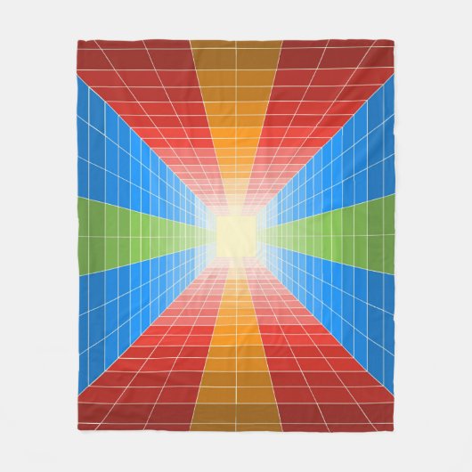 Colored Cube Fleecedecke (Vorderseite)