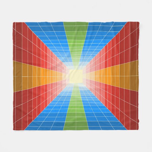 Colored Cube Fleecedecke (Vorderseite (Horizontal))