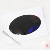 Colored Cystal Imager Ovaler Aufkleber (Umschlag)