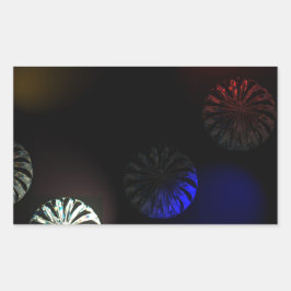 Colored Cystal Imager Rechteckiger Aufkleber