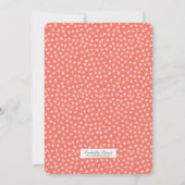 Colored Doodles 4. Geburtstag Party Einladung | Ki (Rückseite)