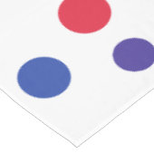 Colored dots bunte Punkte gepunktet Tischdecke (Schrägansicht)