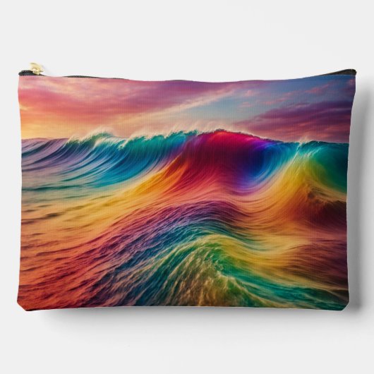 Colored Dunes Print Cut Sew Bag Zubehörtasche (Vorderseite)