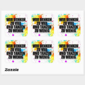 Colored Feiern Verbindet Sticker (Blatt)