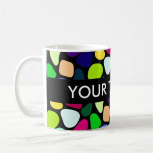 Colored Flat Stone Mosaik I + Ihre Ideen Kaffeetasse