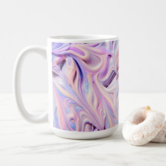 colored frosting kaffeetasse (Mit Donut)