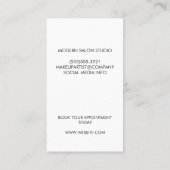 Colored Hair | Salonschere | Schönheit Terminkarte (Rückseite)