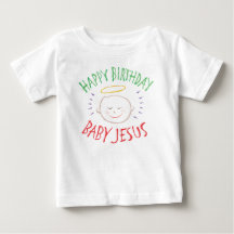 Colored Happy Birthday Baby Jesus - Weihnachten
