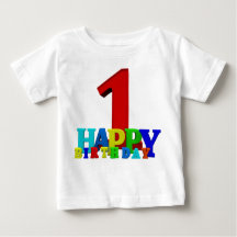 Colored Happy Birthday Typografie
