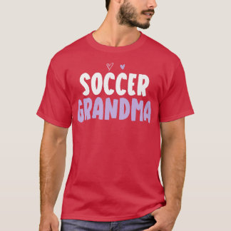 Colored Heart Funny Soccer Oma Sprichwort T-Shirt