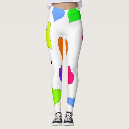 Colored Hearts Leggings (Vorderseite)