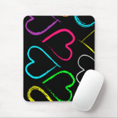 Colored Hearts mousepad (Mit Mouse)