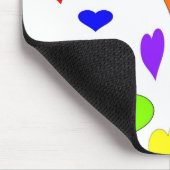 Colored Hearts Mousepad (Ecke)