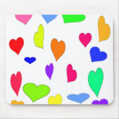Colored Hearts Mousepad (Vorne)