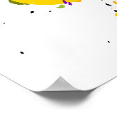 Colored Inky Splats Poster (Ecke)