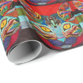 Colored Kitten Geschenkpapier (Rolleneckpunkt)