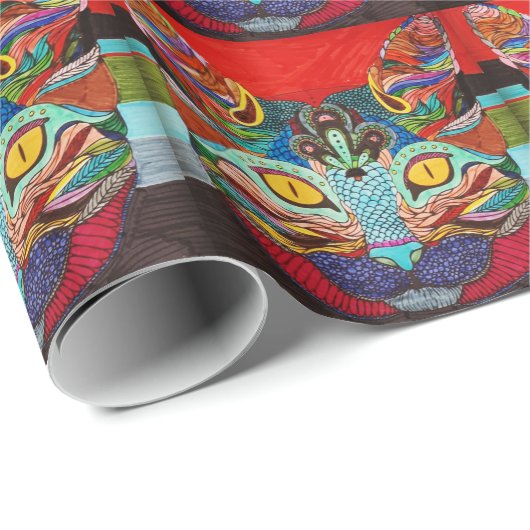 Colored Kitten Geschenkpapier (Rolleneckpunkt)