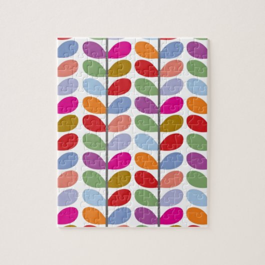 Colored Leaf Art Puzzle (Vertikal)