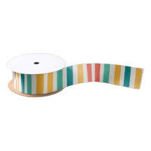 Colored Lines Satin Ribbon