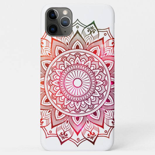 Colored Mandala Design Case-Mate iPhone Hülle (Rückseite)
