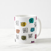 Colored Mazes Kaffeetasse (VorderseiteRechts)