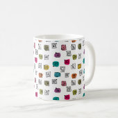 Colored Mazes Kaffeetasse (VorderseiteRechts)