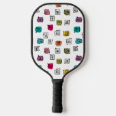 Colored Mazes Pickleball Schläger (Rückseite)