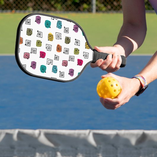 Colored Mazes Pickleball Schläger (InSitu)