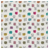 Colored Mazes Stoff (Nahaufnahme)