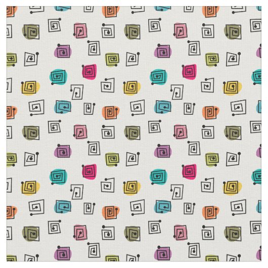 Colored Mazes Stoff (Nahaufnahme)