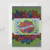 Colored Mother Day Card Einladung (Vorderseite)