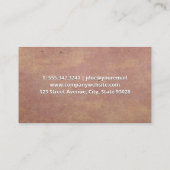 Colored Nail Polnische Flaschen Visitenkarte (Rückseite)