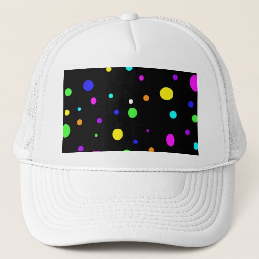 Colored Orbs-hat Truckerkappe (Vorderseite)
