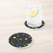 Colored Orbs-Untersetzer Sandstein Untersetzer (Seite)