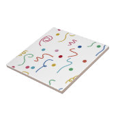 Colored Party Confetti Pattern Fliese (Seite)