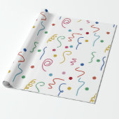 Colored Party Confetti Pattern Geschenkpapier (Ungerollt)