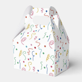 Colored Party Confetti Pattern Geschenkschachtel