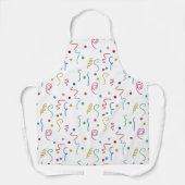 Colored Party Confetti Pattern Schürze (Vorderseite)