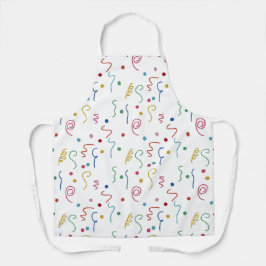 Colored Party Confetti Pattern Schürze