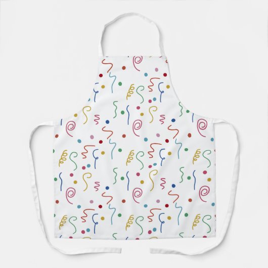 Colored Party Confetti Pattern Schürze (Vorderseite)