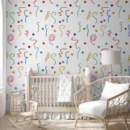 Colored Party Confetti Pattern Tapete