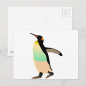 Colored Peguin Postkarte (Vorne/Hinten)