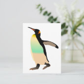 Colored Peguin Postkarte (Stehend Vorderseite)