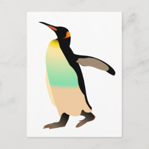 Colored Peguin Postkarte