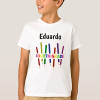 Colored Pencils 4th Grade Boy's T - Shirt
