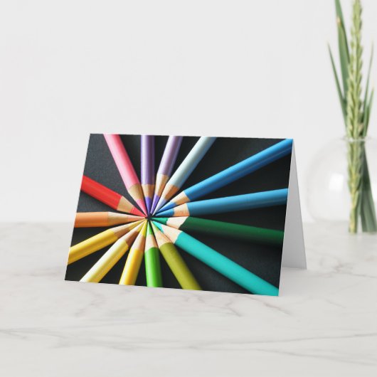 Colored Pencils - Greeting Card Karte (Vorderseite)