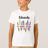 Colored Pencils Kindergarten T - Shirt (Vorderseite)