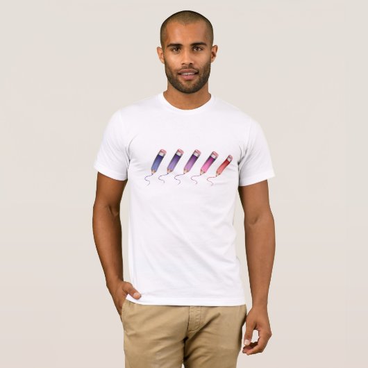 Colored Pencils Mens T - Shirt (Vorne ganz)