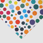 Colored Polka Dot Confetti Seidenpapier (Detail)