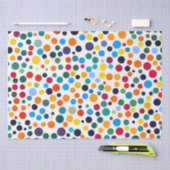 Colored Polka Dot Confetti Seidenpapier (Handwerk)
